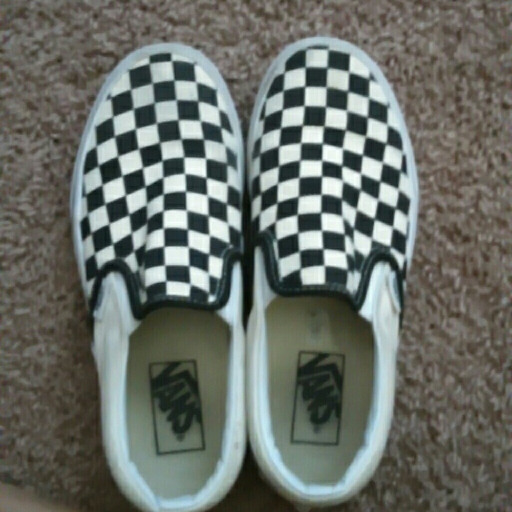 Women's Vans Checkerboard Slip Ons
